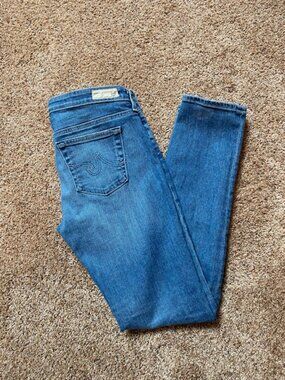 AG Jeans - Low Rise "The Stilt" Cigarette Leg Stretch Jeans - Size 28R